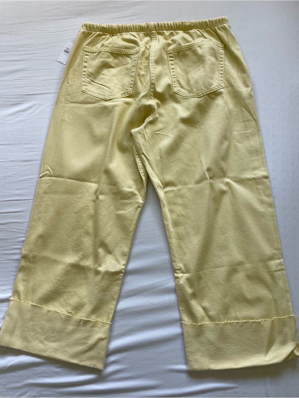 Gap Women’s Easy Pull-On Pants, Size L, Pale Yellow, NWT - Picture 3 of 3